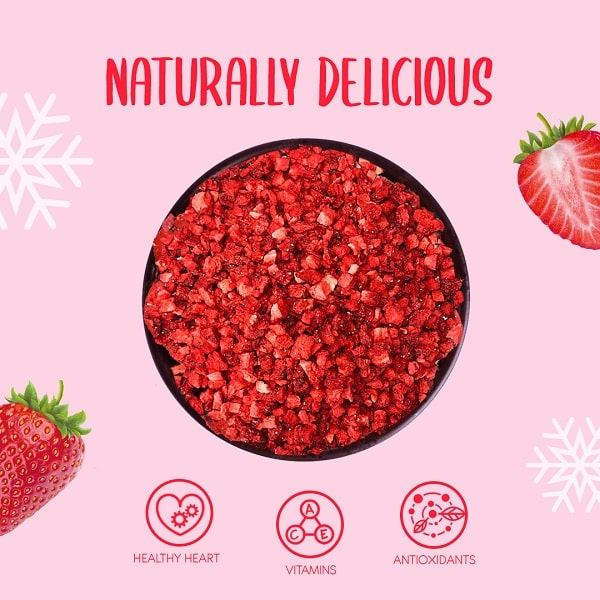 Alternative view of Freeze Dried Strawberry Pieces