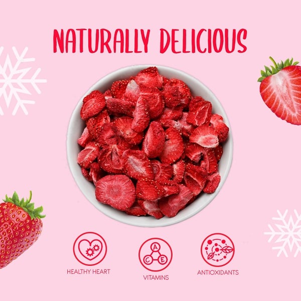 Alternative view of Freeze Dried Strawberry Slices