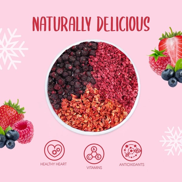 Alternative view of Summer Fruit Mix - Raspberry Pieces, Strawberry Pieces, Whole Blueberries