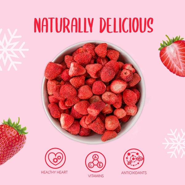 Alternative view of Freeze Dried Whole Strawberries