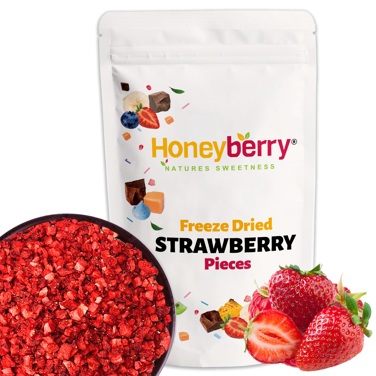 Freeze Dried Strawberry Pieces