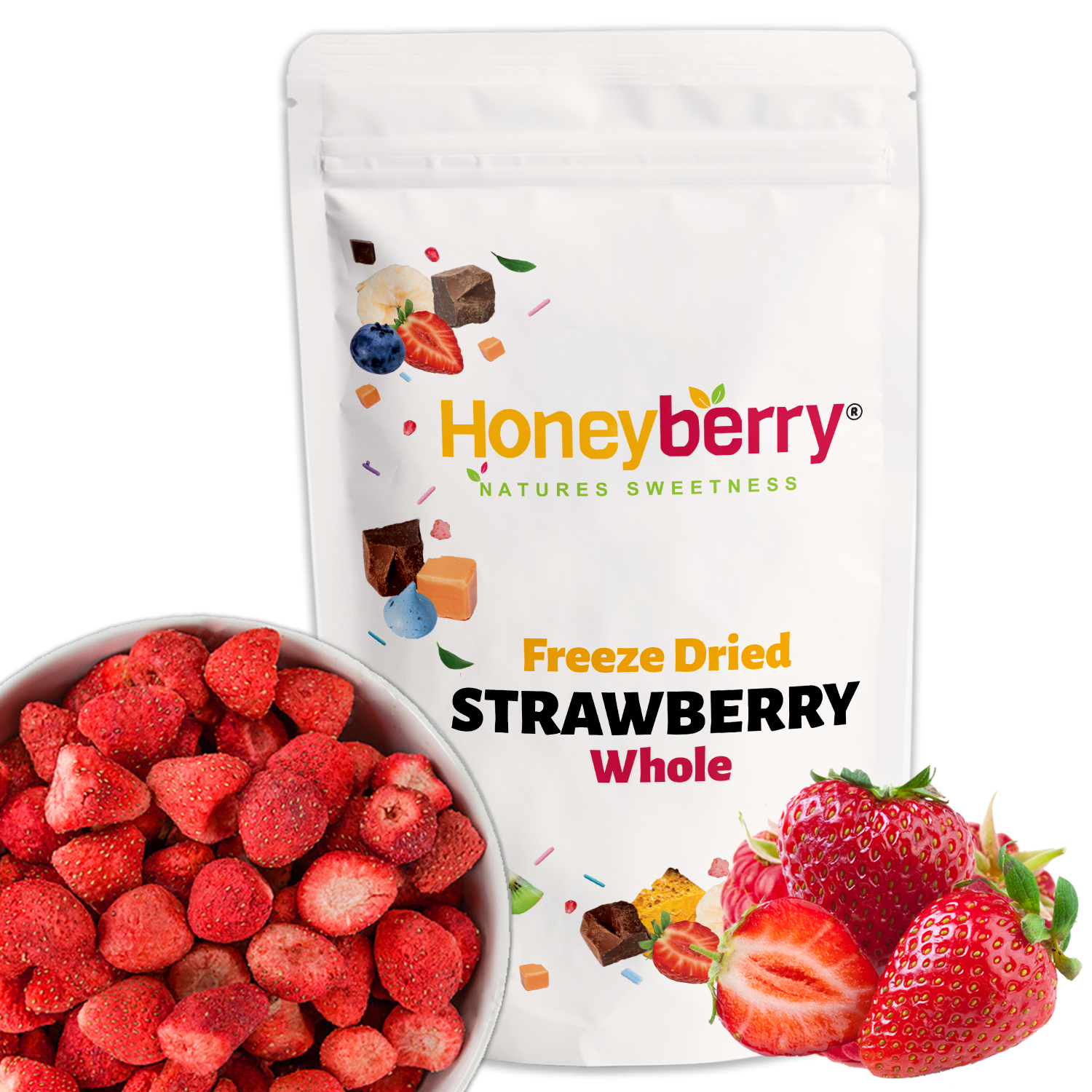 Freeze Dried Whole Strawberries